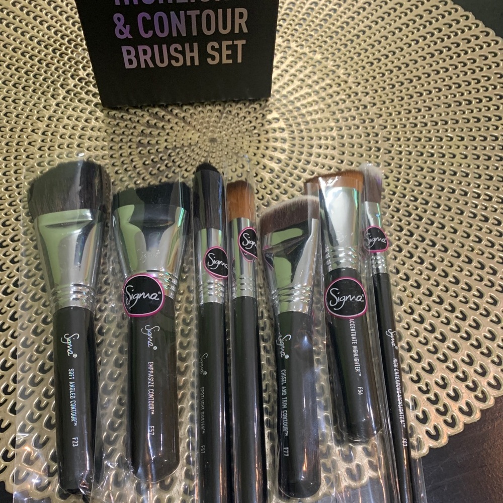 Sigma highlight and contour brush set